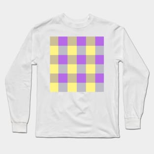 Silvervision Checkerboard Print 2 Long Sleeve T-Shirt